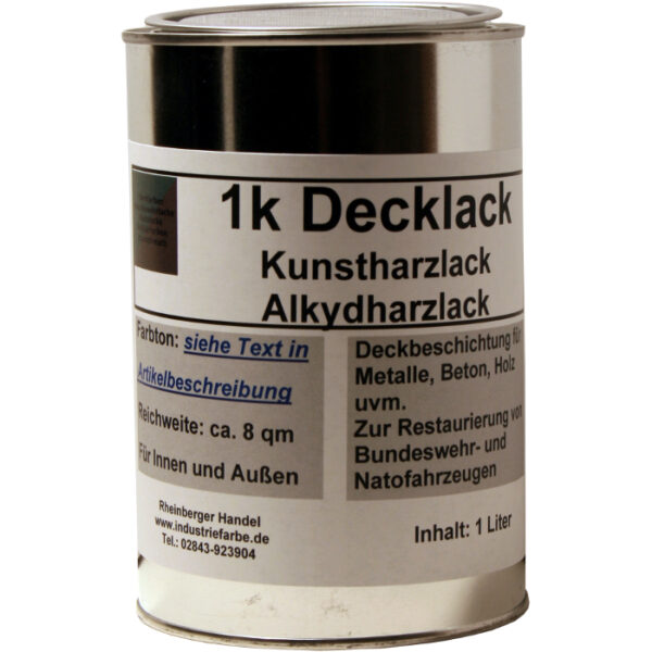 1 Liter Dose Kunstharz Decklack