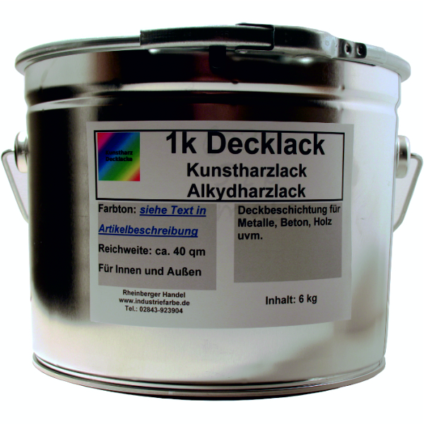 Kunstharz Decklack 5 Liter Eimer